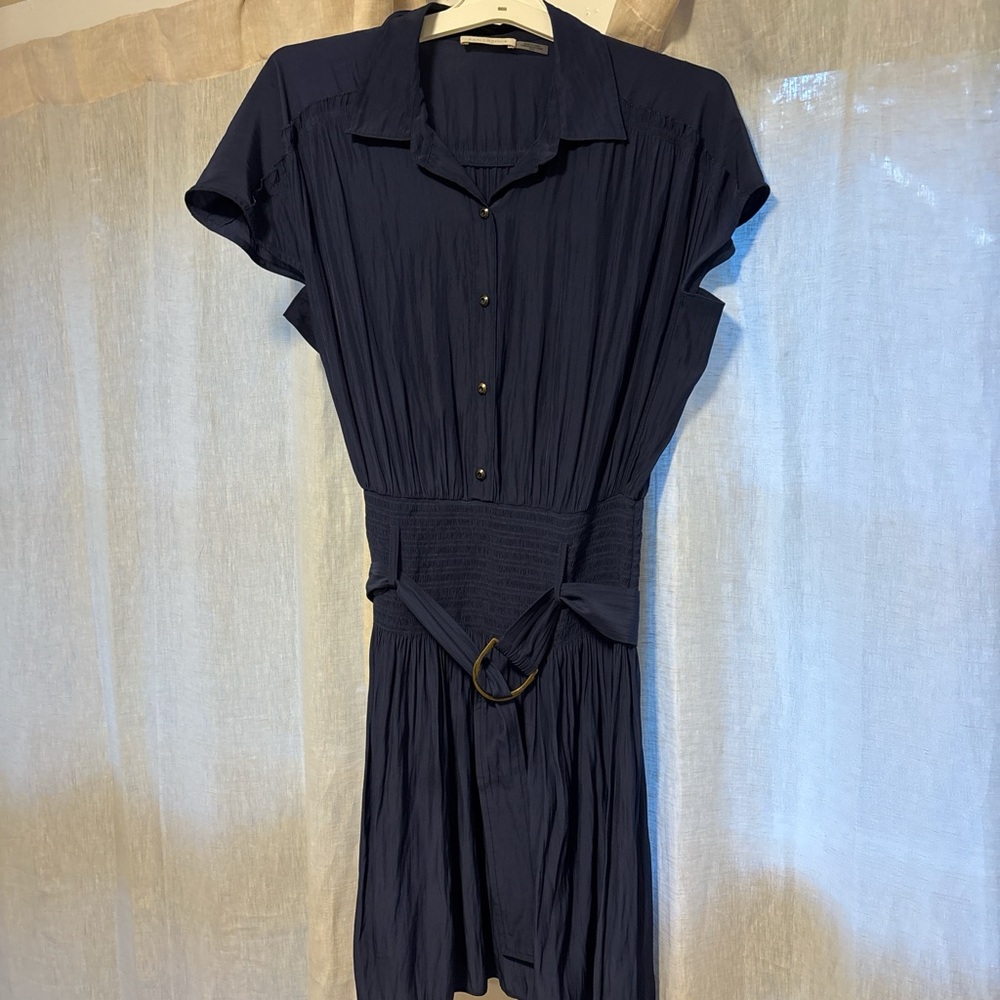 Elegant Navy Blue Women's Dress